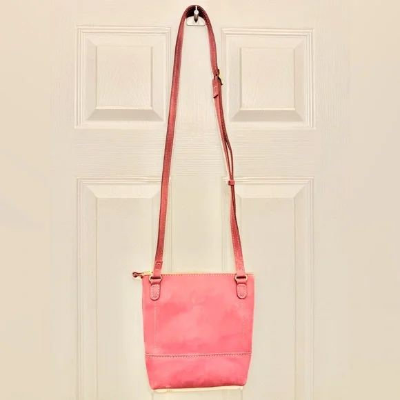 Portland Leather Luxury Rose Festival Crossbody Bag - Picture 3 of 8